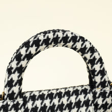 Chanel Bicolor Houndstooth Mini Kelly Bag