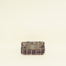 Chanel Brown Multicolor CC Fantasy Single Flap Tweed with Lizard Bag