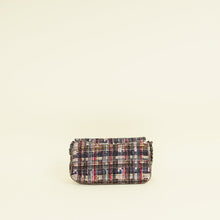 Chanel Brown Multicolor CC Fantasy Single Flap Tweed with Lizard Bag