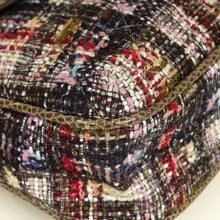 Chanel Brown Multicolor CC Fantasy Single Flap Tweed with Lizard Bag