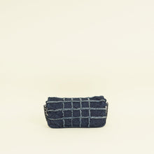 Chanel Navy Blue CC Denim Triple Chain Bag