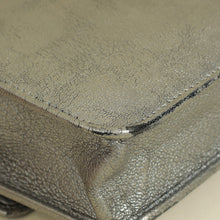 Chanel Metallic Gray Coco Mark Wallet on Chain
