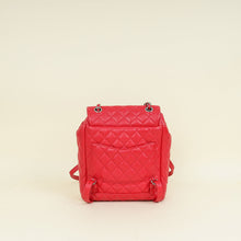 Chanel Red CC Classic Quilted Backpack Bag