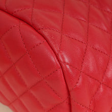 Chanel Red CC Classic Quilted Backpack Bag
