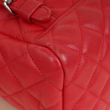 Chanel Red CC Classic Quilted Backpack Bag