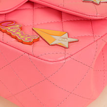 Chanel Pink Mini Rectangular Charms Applique Flap Bag