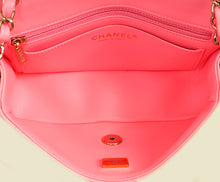 Chanel Pink Mini Rectangular Charms Applique Flap Bag