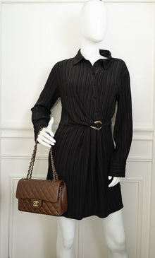 Chanel Brown CC Classic Double Flap Small Bag