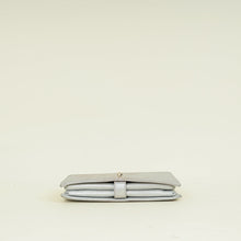 Chanel Silver CC Chevron Nubuck Micro Chain Embellished Flap Bag