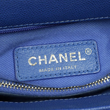 Chanel Royal Blue CC Caviar Top Handle Flap Bag