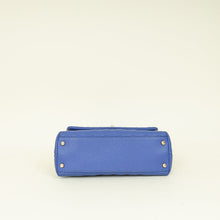 Chanel Royal Blue CC Caviar Top Handle Flap Bag