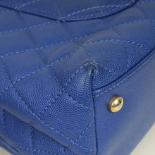Chanel Royal Blue CC Caviar Top Handle Flap Bag