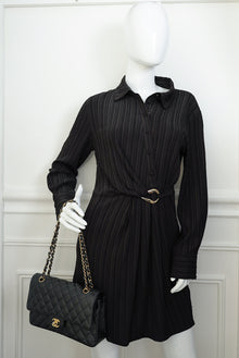 Chanel Black CC Classic 11.12 Double Flap Medium Bag