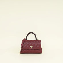 Chanel Burgundy Coco Handle Small Bag