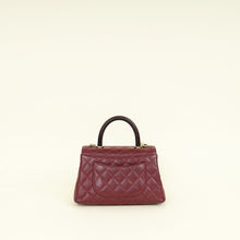 Chanel Burgundy Coco Handle Small Bag