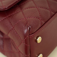 Chanel Burgundy Coco Handle Small Bag