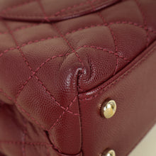 Chanel Burgundy Coco Handle Small Bag