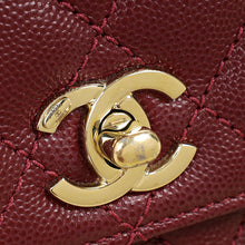 Chanel Burgundy Coco Handle Small Bag
