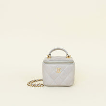 Chanel Grey CC Top Handle Mini Vanity Bag