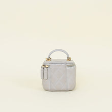 Chanel Grey CC Top Handle Mini Vanity Bag