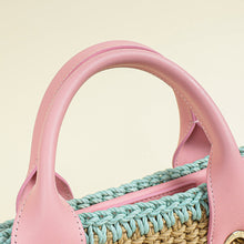 Chanel Tricolor CC Crochet Cotton Deauville Tote Bag W/ Pouch