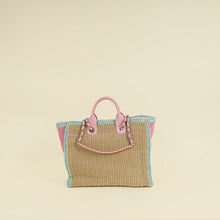 Chanel Tricolor CC Crochet Cotton Deauville Tote Bag W/ Pouch
