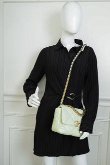 Chanel Light Mint 19 Flap Small Shoulder Bag