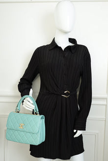 Chanel Light Teal Trendy Flap Bag