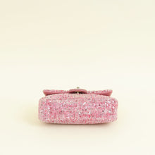 Chanel Pink Tweed Sequins Mini Rectangular Flap Bag