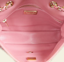 Chanel Pink Tweed Sequins Mini Rectangular Flap Bag