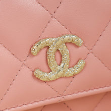 Chanel Light Dusty Pink CC Flower Top Handle Phone Chain Bag