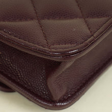 Chanel Burgundy Chain Detail Top Handle Phone Chain Bag