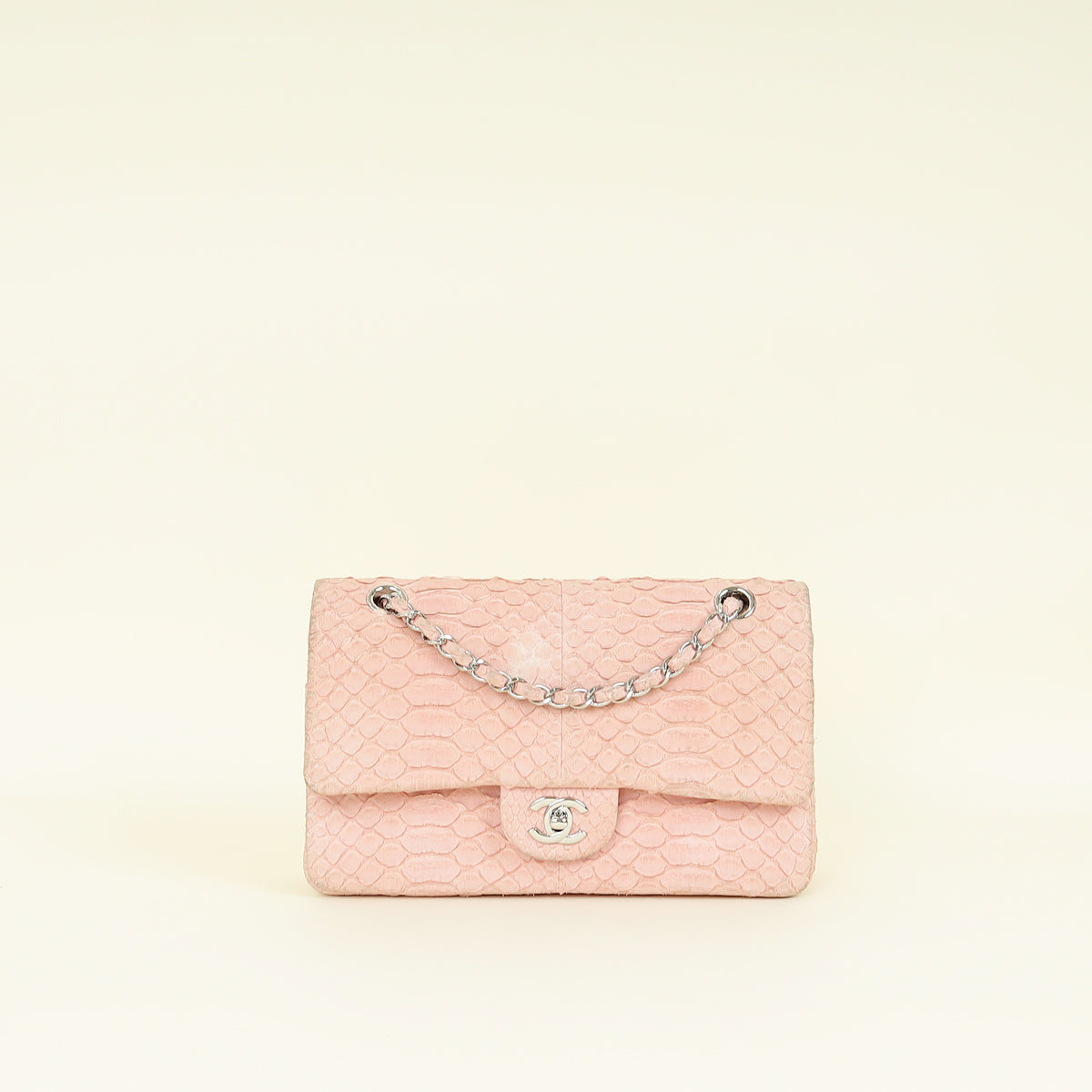 Chanel Light Pink Classic Double Flap Medium Bag