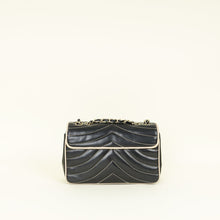 Chanel Bicolor Chevron Contrast Stitch Flap Bag