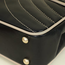 Chanel Bicolor Chevron Contrast Stitch Flap Bag
