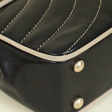 Chanel Bicolor Chevron Contrast Stitch Flap Bag