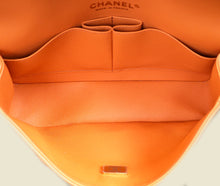 Chanel Peach Orange CC Classic Double Flap Small Bag