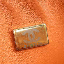 Chanel Peach Orange CC Classic Double Flap Small Bag