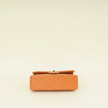 Chanel Peach Orange CC Classic Double Flap Small Bag