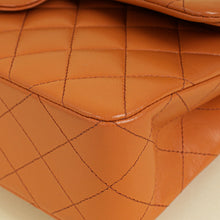 Chanel Peach Orange CC Classic Double Flap Small Bag