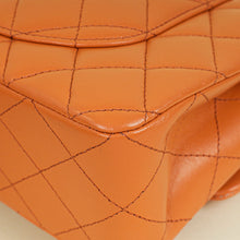 Chanel Peach Orange CC Classic Double Flap Small Bag