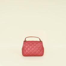 Chanel Dark Pink CC Top Handle Flap Mini Bag