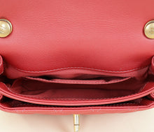 Chanel Dark Pink CC Top Handle Flap Mini Bag