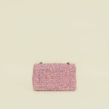 Chanel Pink CC Classic Tweed Mini Flap Bag