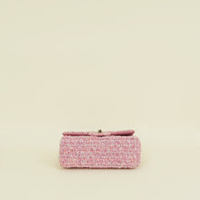 Chanel Pink CC Classic Tweed Mini Flap Bag