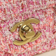 Chanel Pink CC Classic Tweed Mini Flap Bag