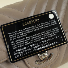Chanel Etoupe CC Classic Chevron Mini Flap Bag