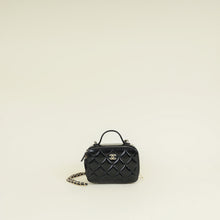 Chanel Black CC Top Handle Vanity Case Bag