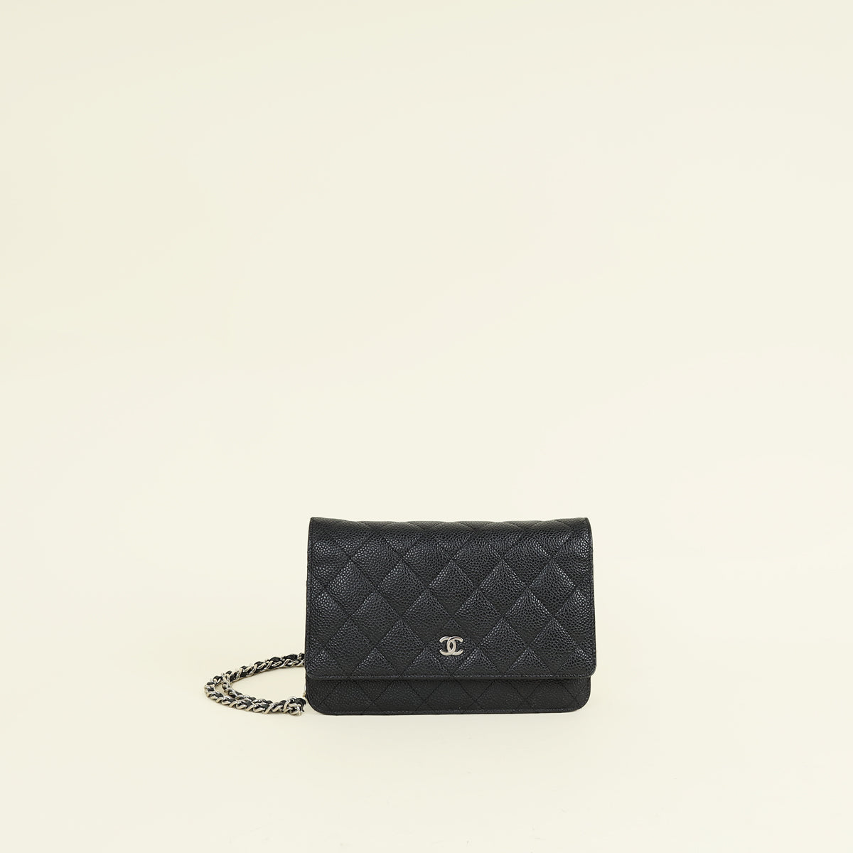 Chanel Black CC Classic Wallet on Chain