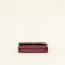 Chanel Burgundy Classic Wallet on Chain